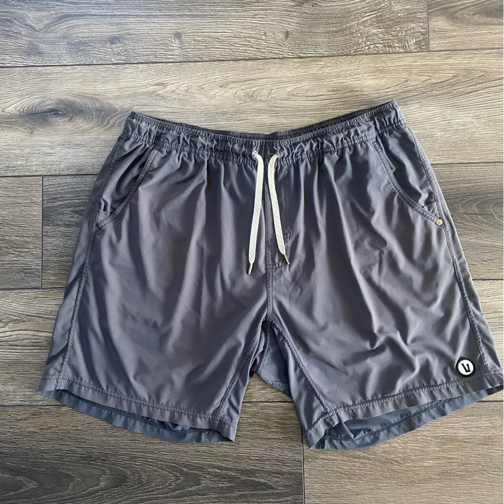 Vuori Gray Athletic Lined Kore Shorts